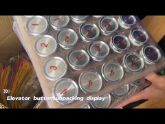 37زر المصعد الدائري ذو 2 ملم أجزاء احتياطية المصعد زر الضغط